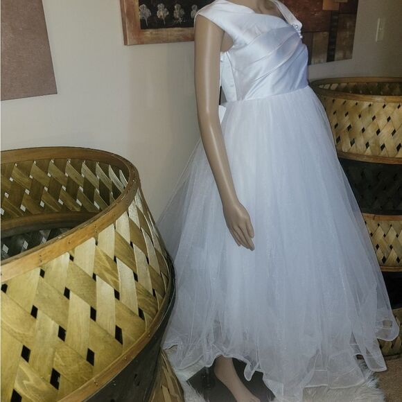 🆕️👗New Trend Flower Girl Dress, First Communion Dress, White - Sz 10 - Picture 4 of 11